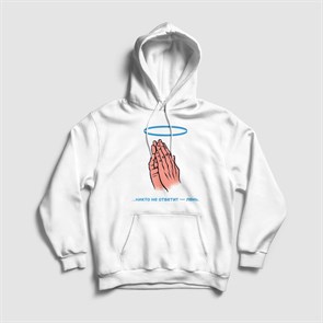 Худи "Никто не ответит - лень"  Unisex
